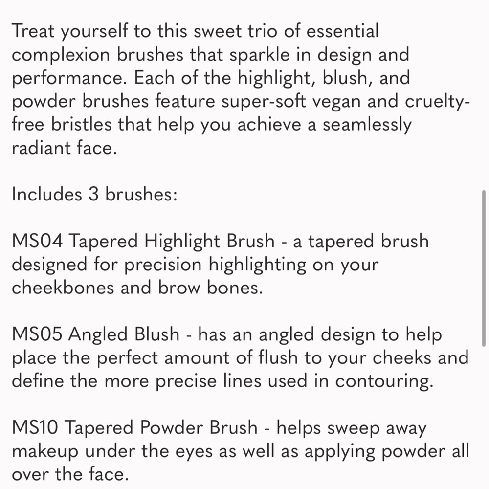 SLMISSGLAM - Cotton Candy Trio face brush set - Picture 5 of 5